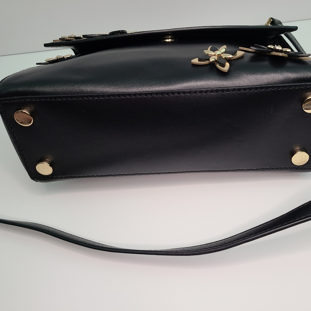 Michael Kors Ava Flowers Small Leather Satchel bag - Picture 3 of 8